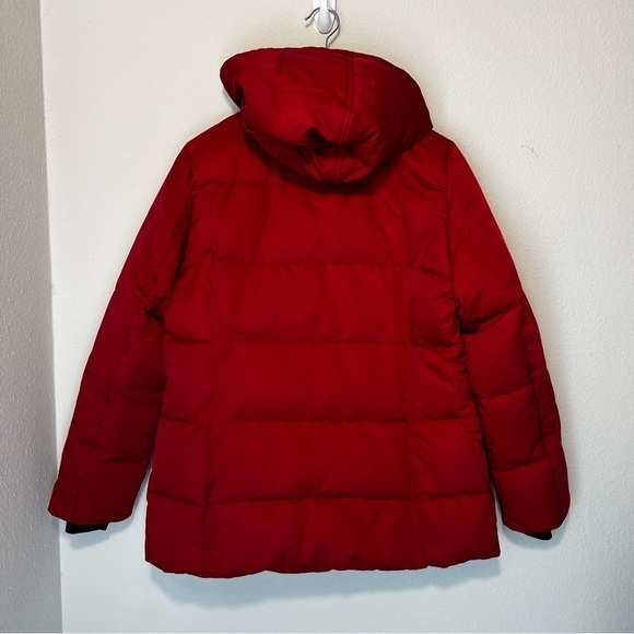 Heavy Down Coat Artic Expedition Women's Red Size Medium - Picture 3 of 6